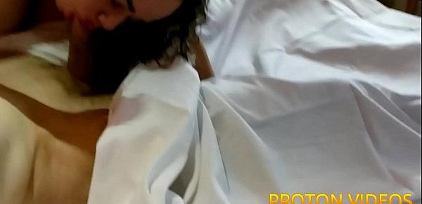  Brazilian submissive curly blonde Natasha Sub doing facefuck deepthroat till vomit on Proton Cook - p1